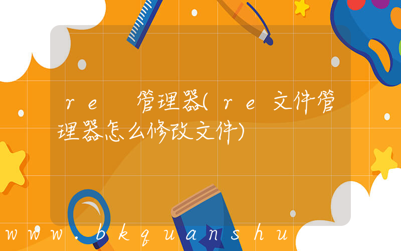 re 管理器(re文件管理器怎么修改文件)